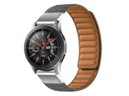 Bracelete Pulseira Magnética De Forte Conexão Para Garmin Marq Aviator Performance Edition Cinzento Facpoet