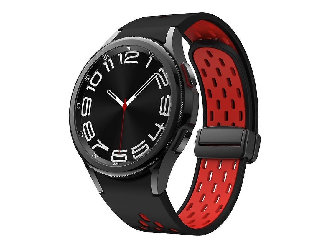 Pulseira De Relógio Dobrável Magnética Bicolor Com Fecho Preto