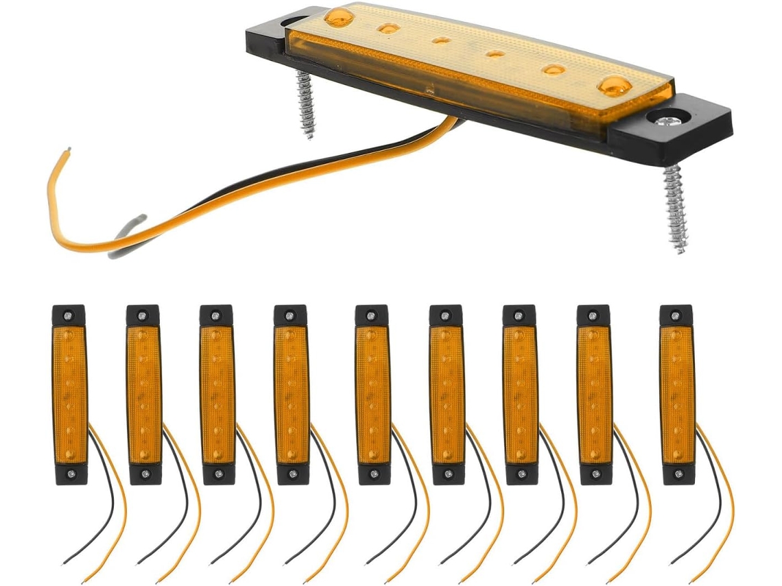 Kit Com 10 Faixas De Luz De Freio Em Led Para Carros, Reboques E Caminhões.