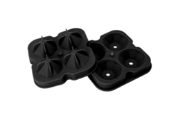 Moldes de Cubos de Gelo em Silicone de Diamante com 4 Furos S/MARCA