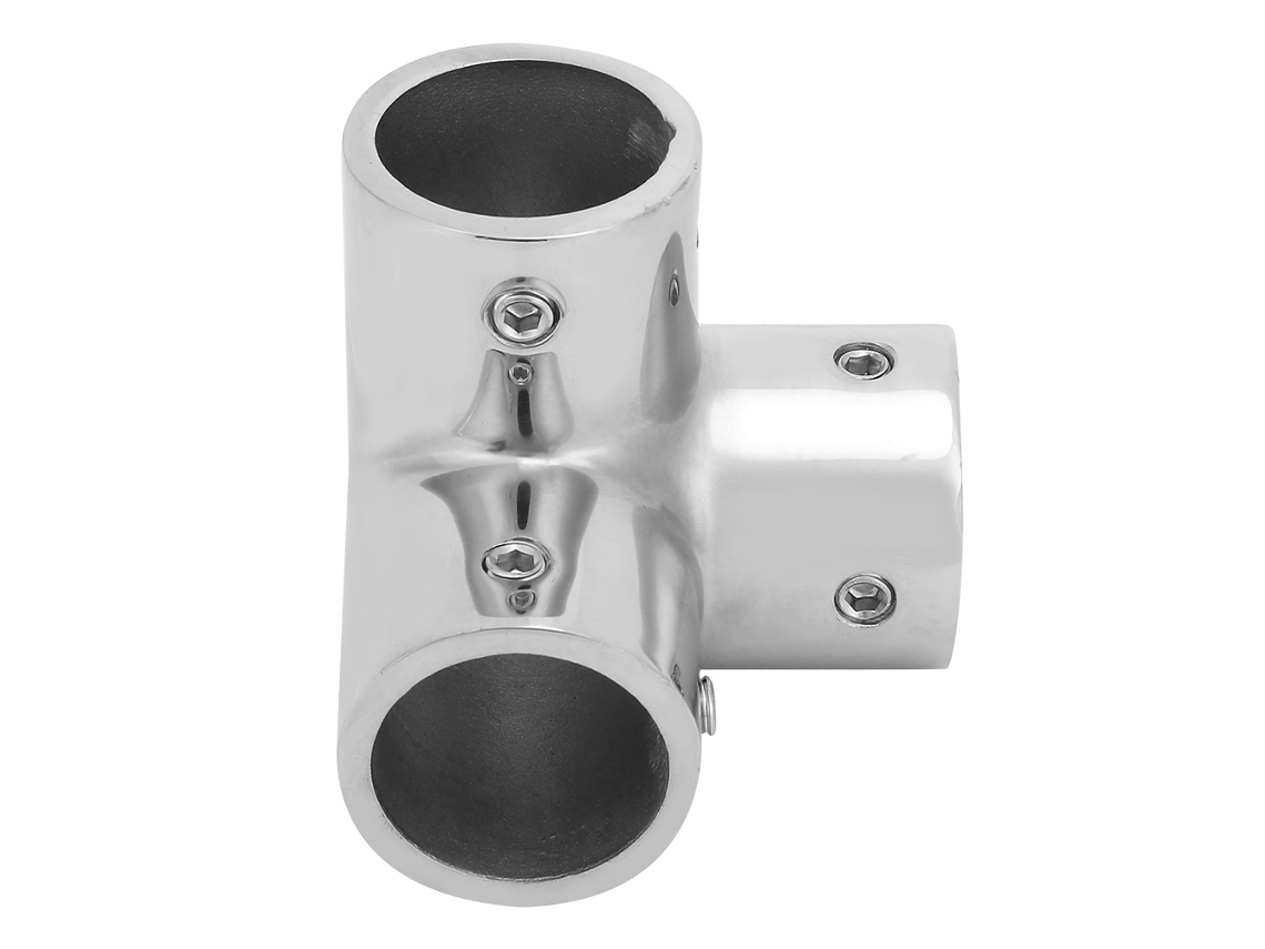 Laxiscreed Encaixe De Tubo Em Aço Inoxidável Para Canto Com Saída Lateral E Adaptador 1 Polegada