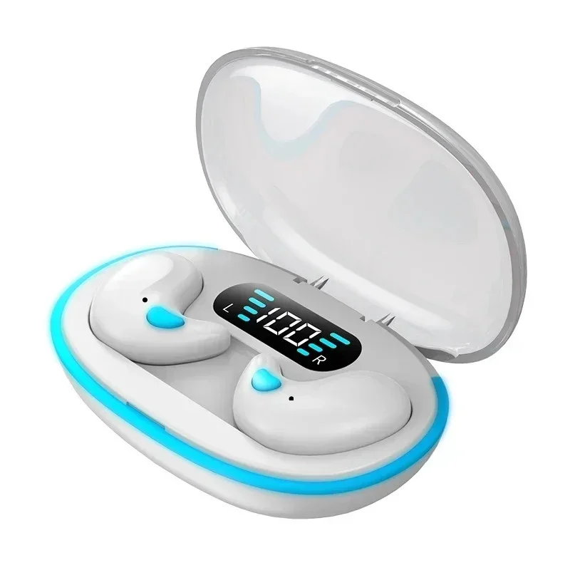 Fones De Ouvido Bluetooth 5.3 Para Dormir (brancos), Controles De Toque Confortáveis, Ajuste Universal.