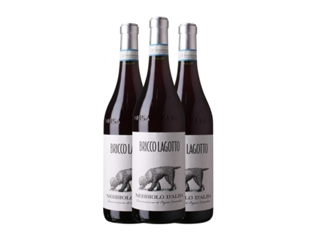 Vinho BRICCO LAGOTTO Bricco Lagotto Nebbiolo Nebbiolo d'Alba (0.75 L - 3 Unidades)