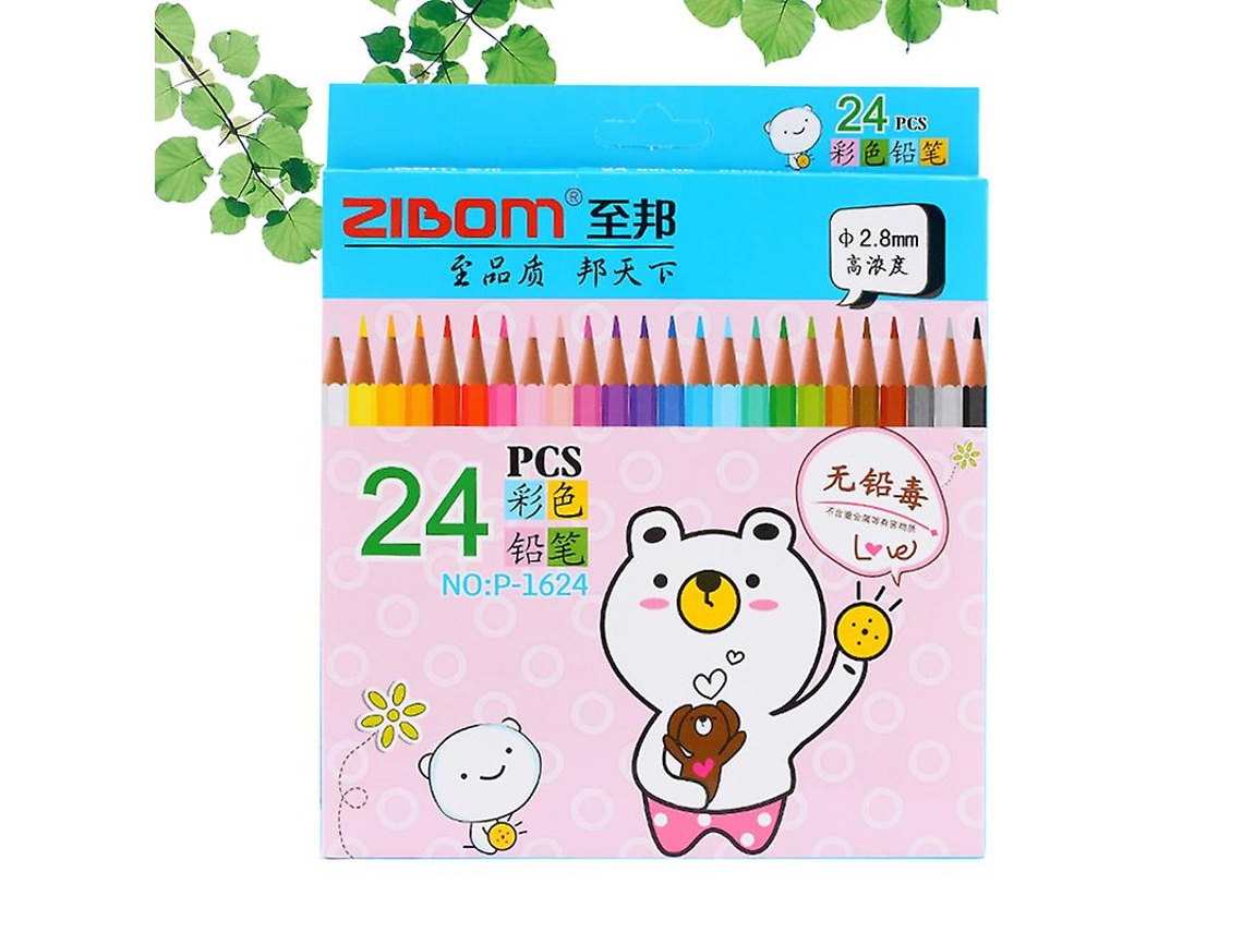24pcs Lápis De Cor Allinless