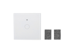 Interruptor inteligente de parede com toque e controle remoto RF433, 1 polo, sem neutro