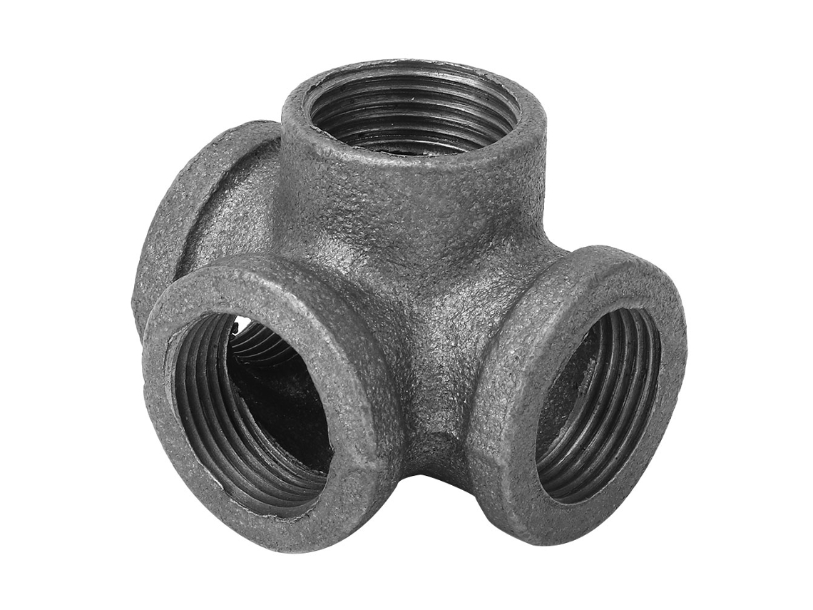 Conjunto De 5 Conexões Em Fittings De Ferro Fundido De 1/2 Polegada Com Encaixe Em "laxiscreed"