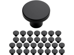 Puxadores De Liga Alumínio Com 30 Divisões Para Gavetas, Revestimento Preto Fosco, Design Moderno, Montagem Com
