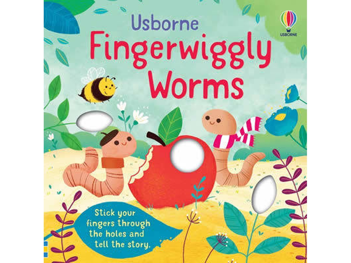 Livro Fingerwiggly Worms de Felicity Brooks (Inglês - Capa Dura)