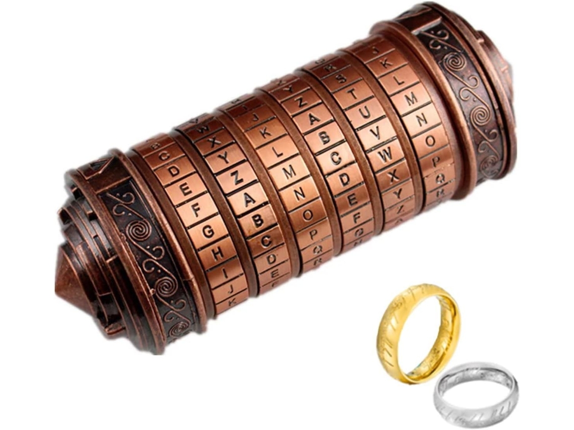 Mini Cryptex Código Da Vinci Com Cadeado Para Oferta Especial Lurelia