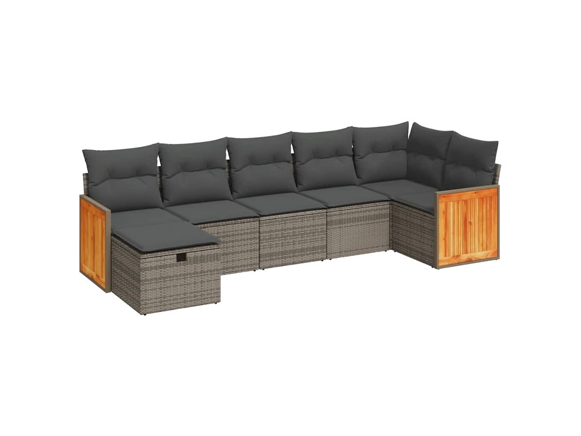 Garden Sofa Set, Garden Sofa Sets Vidaxl Cinzeto Rattan / Vime (n/a)