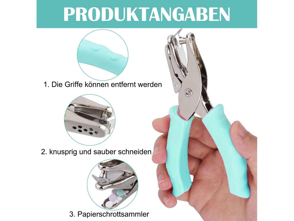 MEOIRUERY Furador Portátil, Ferramenta Multifuncional Circular Verde Menta Com Corte Limpo Para Uma Ampla Gama De Aplicações, Incluindo Artesanato, Furador Com