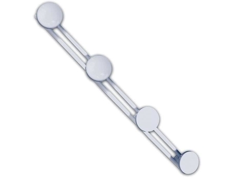 Cabide 4 Cabeças Epóxi Branco Godonnier