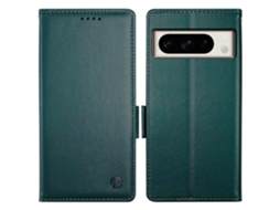 Capa De Celular Df-010 Com Fechos Magnéticos Laterais E Suporte De Couro Para Google Pixel 8 Pro
