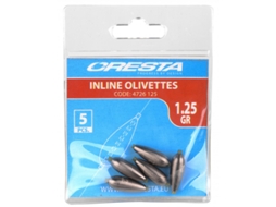 Lote de 5 Olivetes CRESTA Inline 0,7 G