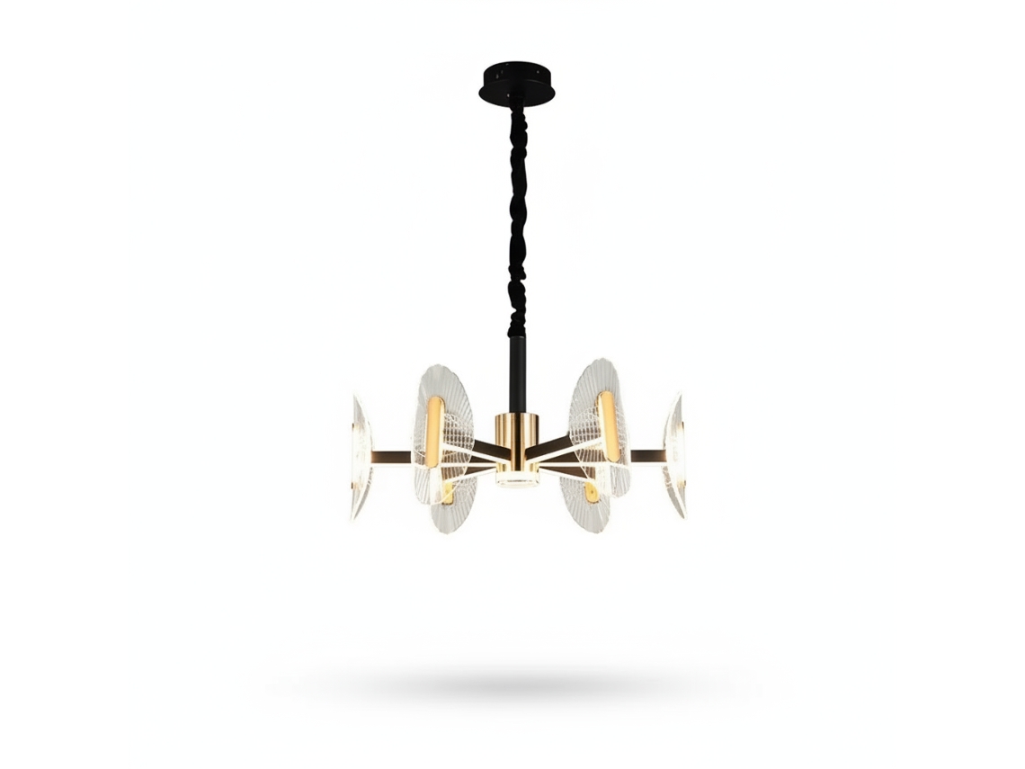 Candeeiro de Teto de Cristal PIBAOGU Asled 815 (âmbar)