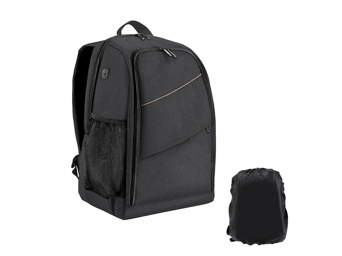 Mochila De Cámara Para Viagem Com Compartimento Para Laptop, Porta Tripé E Capa Impermeável Para Fotógrafos Homens E Mulheres Preta