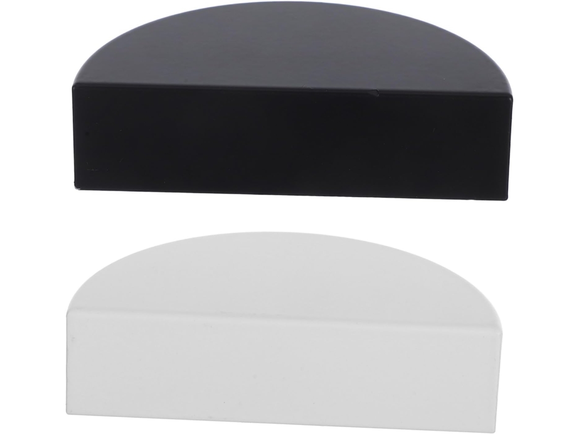 Conjunto De 2 Puxadores Semicirculares Para Portas Armário Em Liga Alumínio, 64mm