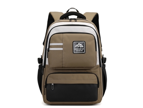 Mochila Yuysan Mochila esportiva de grande capacidade para atividades ao ar livre, viagens, turismo, mochila leve de nylon, cor café, 49x35x23cm