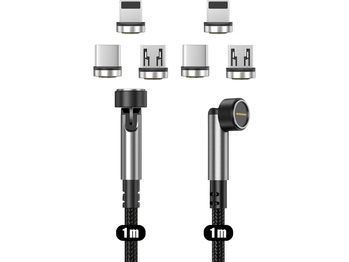Cabo Micro Usb-c, Micro Usb, 1 M Para Carregamento Rápido E Dados Elysve
