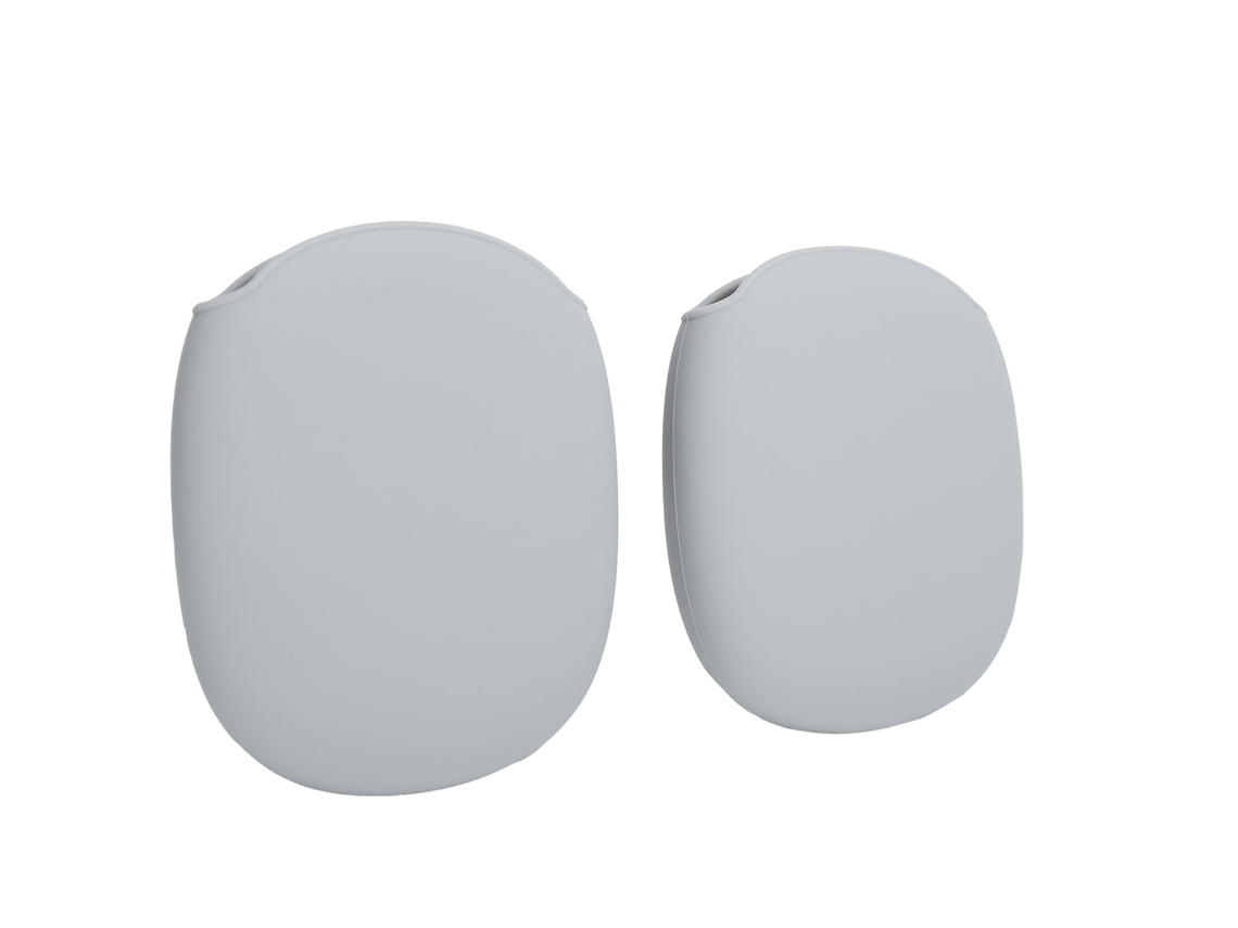 Aetheria capa Protetora de Silicone Shockproof para Fone de Ouvido Ios Earphone Max Cinza Claro