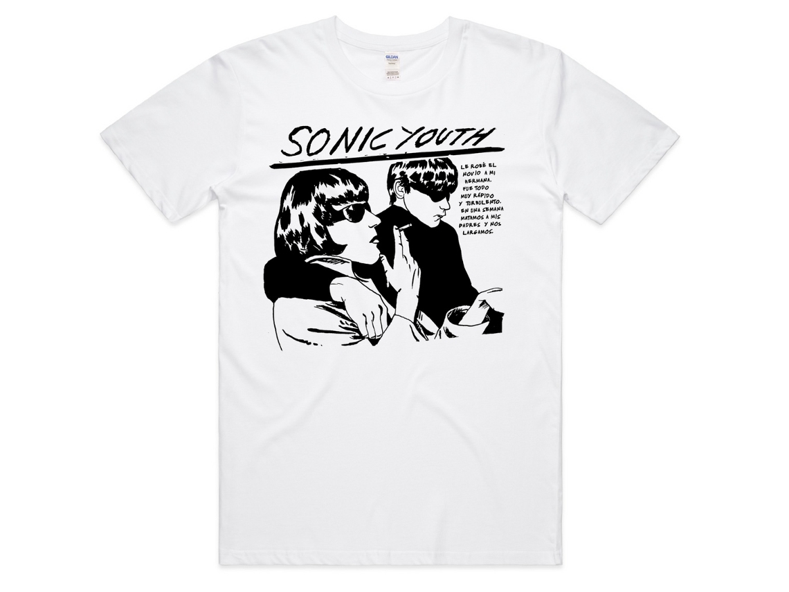 Sonic Youth Goo Spanish T shirt ROCKINSTONE Unisex Adults Best Sellers Size:xl