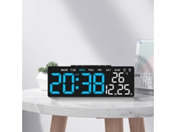 Relógio Multifuncional Verde Relógio Eletrônico Relógio Digital Led Simples Saída Usb Despertador de Cabeceira com 3 Níveis de Brilho Ajustáveis MDUG
