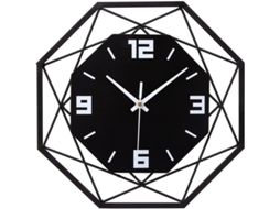 relógio de Parede Metal e Madeira 30cm Silencioso Sem Tic Living Room Quarto Cozinha Escritório