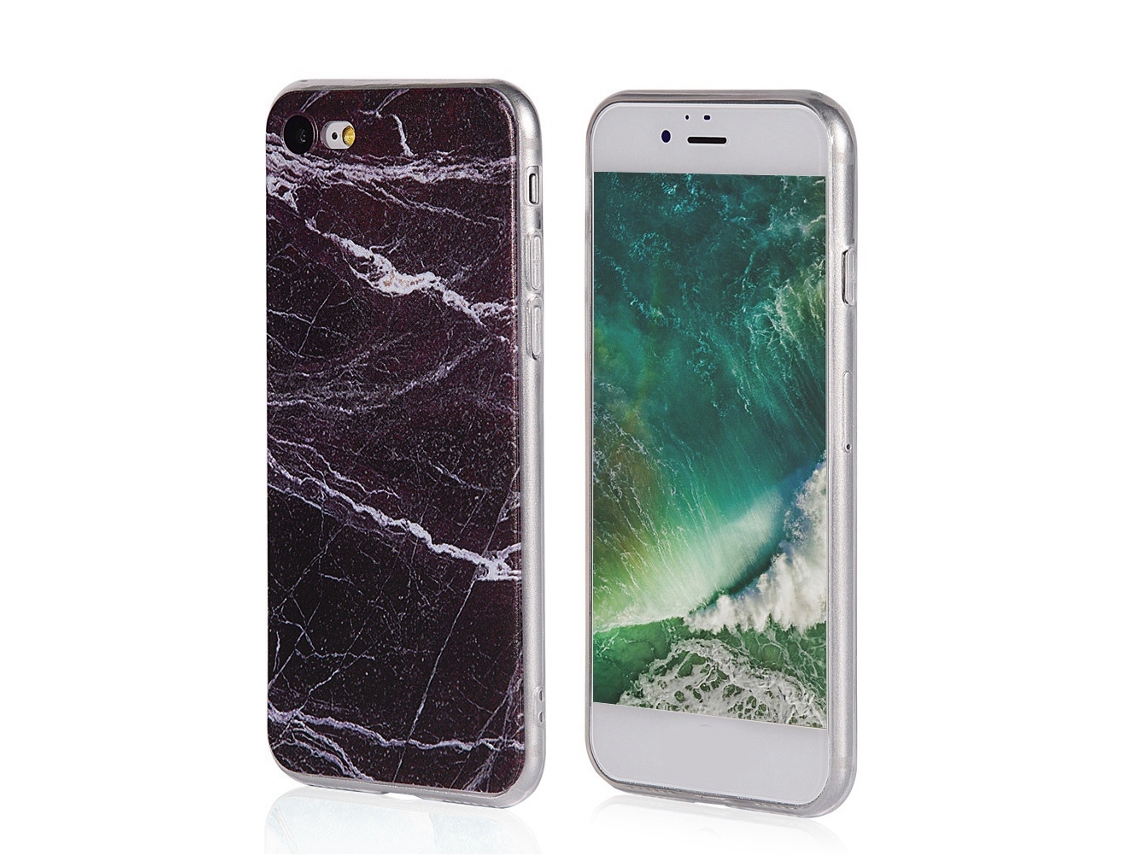 Capa de Celular EOOCOO para iPhone 7/8 com Pintura de Mármore Proteção Completa