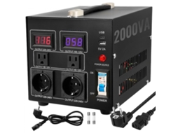 Transformador De Tensão 2000w Com Entradas 110v/220v E Saídas Universais Tekmaquinas