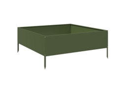 Garden Raised Bed, Garden Raised Beds Vidaxl Verde Aço (100 X 100 X 41 Cm)