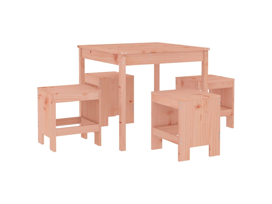 Maison Exclusive - 5 Pcs Conj. Jantar P/ Jardim Madeira De Douglas Maciça