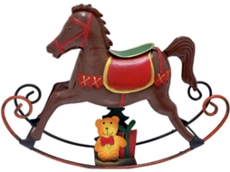 Elegante Estátua Nórdica De Cavalo Para Decoração De Natal, Ano Novo, Festas E Escritórios. Feita De Resina