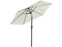 Guarda sol de Jardim Ø230x216cm com Abertura Manual, ângulo Ajustável BTFORUS