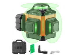 Laser Cruzado Autonivelante Verde 3x360° 30m Com Bateria Tekmaquinas