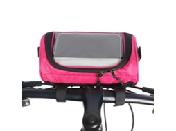 Bolsa Guiador Bicicleta Alça Ombro Ajustável E Removível Frontal À Prova D'água C/ Tela