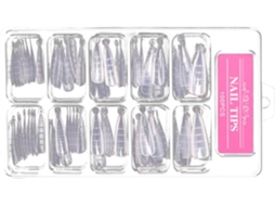 Placas De Molde De Unhas De Plástico Branco, Acessórios Para Nail Art, Escala 100
