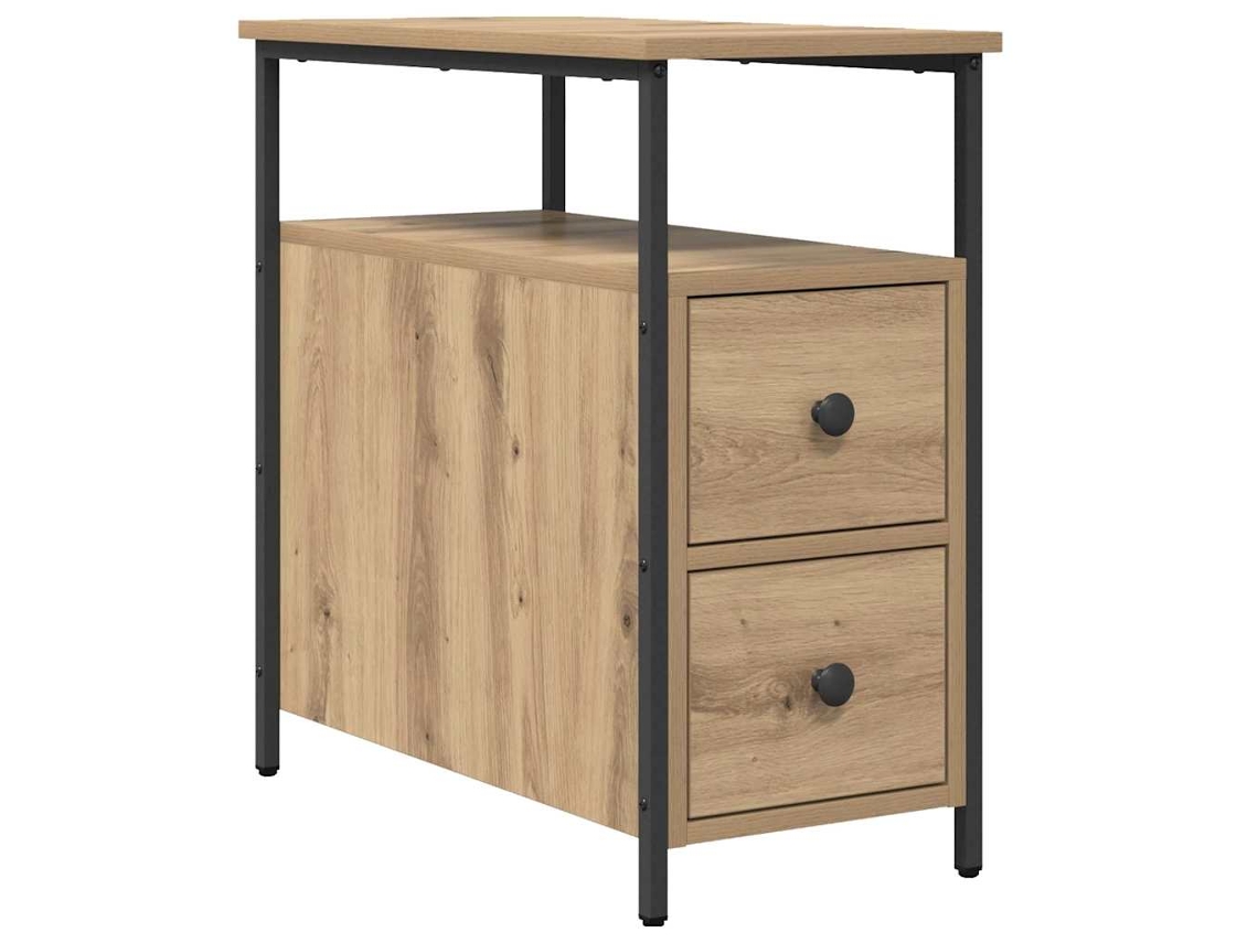 Cabeceira Carvalho Artisiano com Guarda-Roupa 30x60x60 cm MAISON EXCLUSIVE