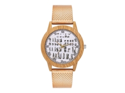 Relojes De Moda Unisex Hombre Mujer De Cuarzo Pulsera Oro Rosa