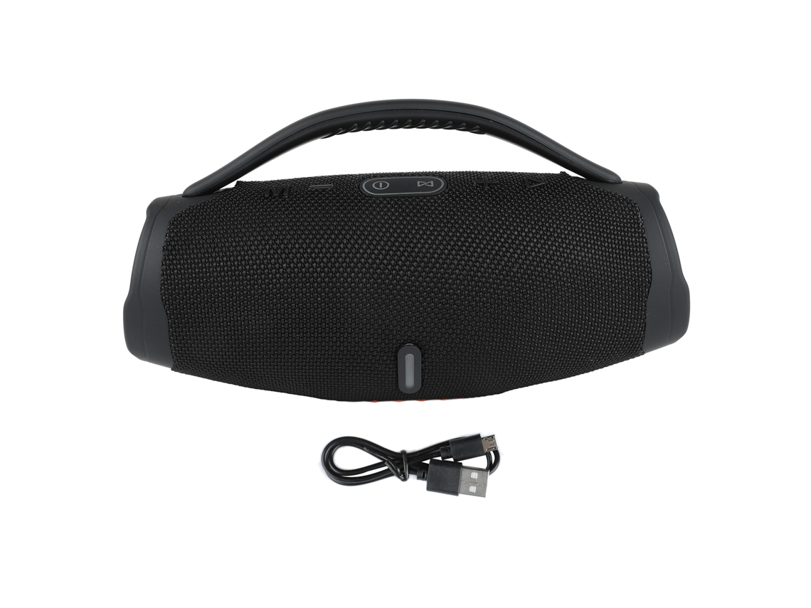 Aetheria alto falante Bluetooth Rgb Portátil Impermeável com Longa Bateria para Exterior Preto