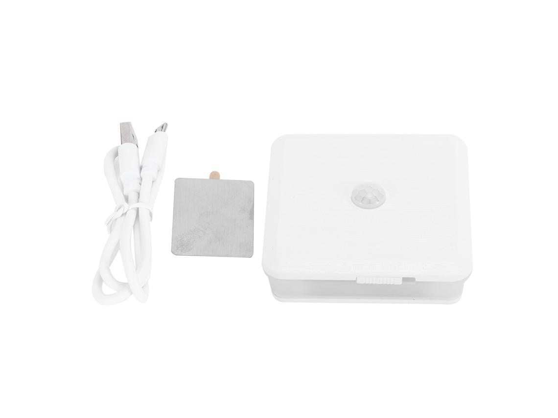 2026 lâmpada Noturna Led Inteligente com Sensor de Movimento para Armário Quarto Carga Usb Madeira Branca