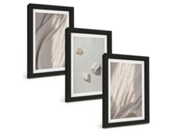 Quadros Decorativos Para Paredeclose-ups De Estruturas, Estilo Boho Moldura Preta Quadros Para O Escritório Espelharte (3 Peças 20x30 Cm)