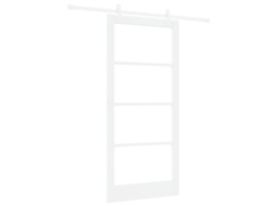 Conjunto 1 Porta Deslizante Vidaxl Branco Madeira De Pinho Maciça (93 X 202 Cm)