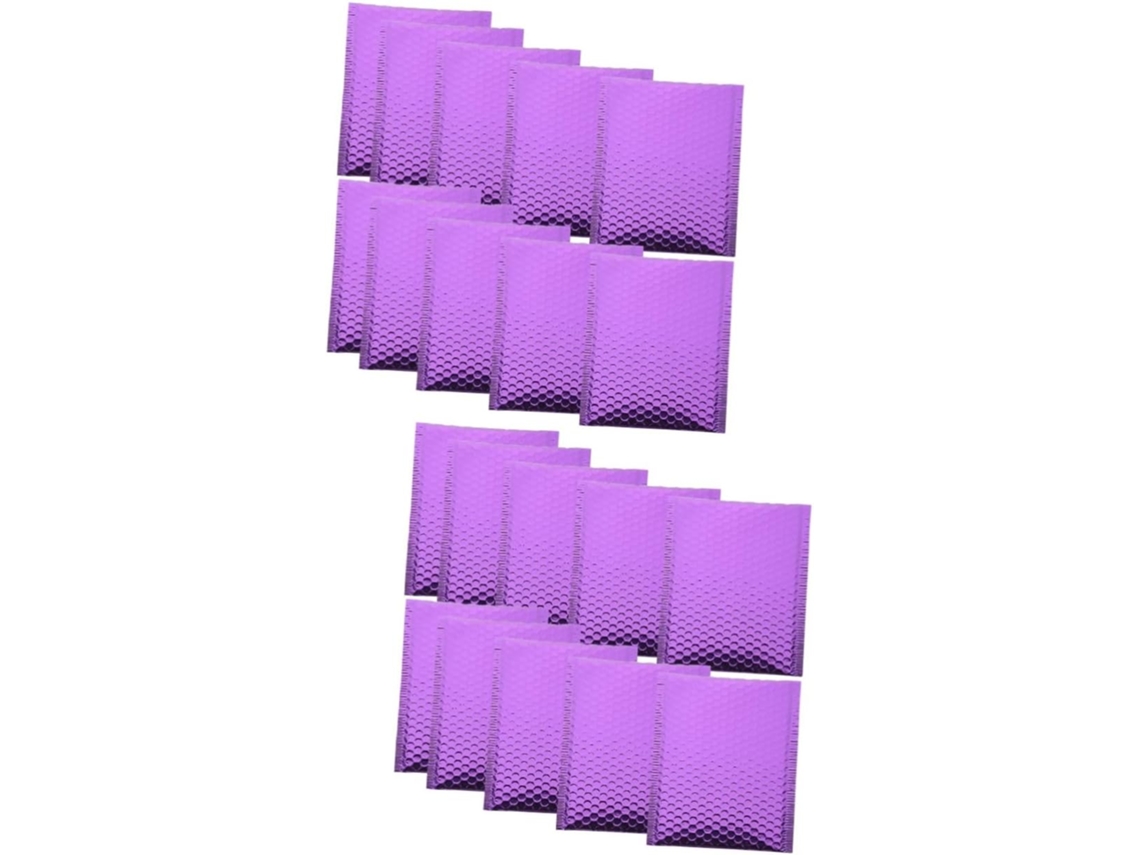 Pacote com 20 envelopes acolchoados grossos para envio de joias, cosméticos e itens frágeis.