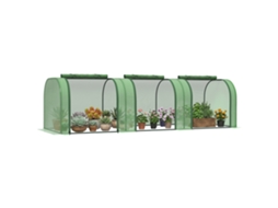 Miniestufa de Jardim em Aço e Pe, Proteção Uv ZACHARY