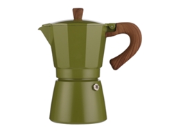 Cafeteira, Cafeteira Italiana Moka De 150 Ml Para Cappuccino Ou Latte Brilvibera (verde)
