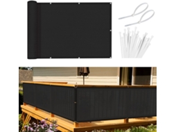 Lurelia Rede De Proteção 90 X 300 Cm Anti-uv Anti-vento Preto