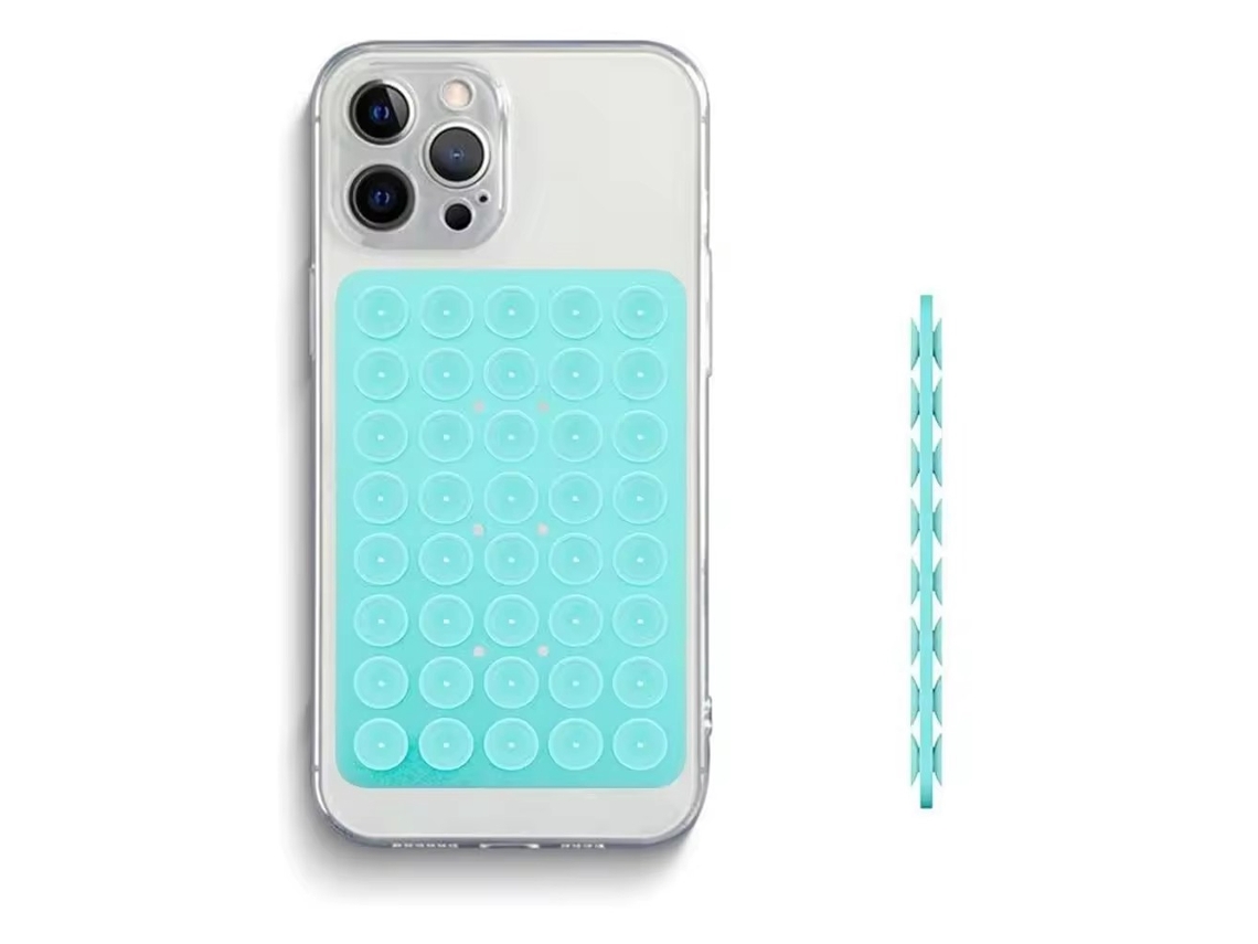 Capa De Celular Com Ventosa De Silicone Dupla Face. Suporte Removível Para Selfies Com As Mãos Livres Em Superfícies Lisas De Vidro.