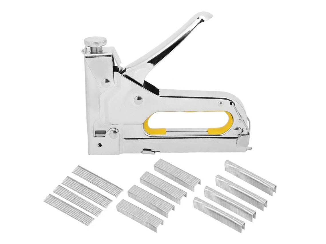 Ferramenta Manual De Martelamento Operada Manualmente, Grampadora De Encuadernação, Acessório De Hardware De 3 Usos, Prateado