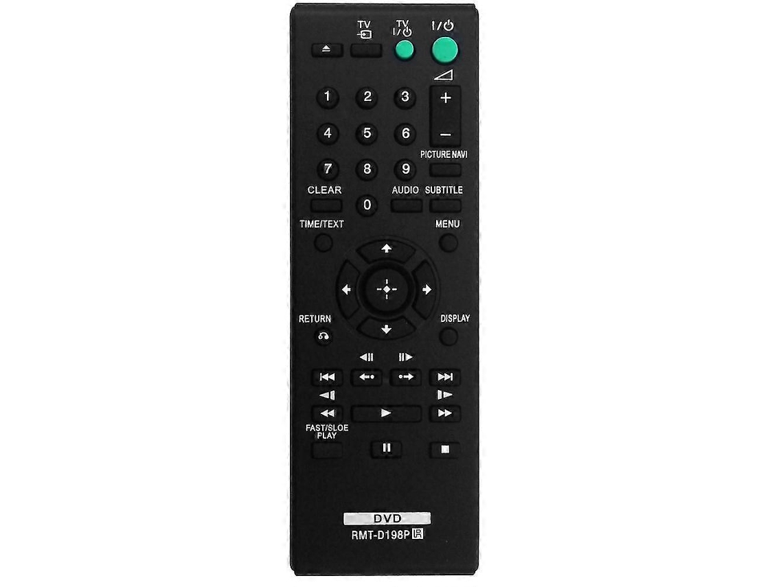 Controle Remoto Substituição D198p Compatível Com Dvd Player Sr760