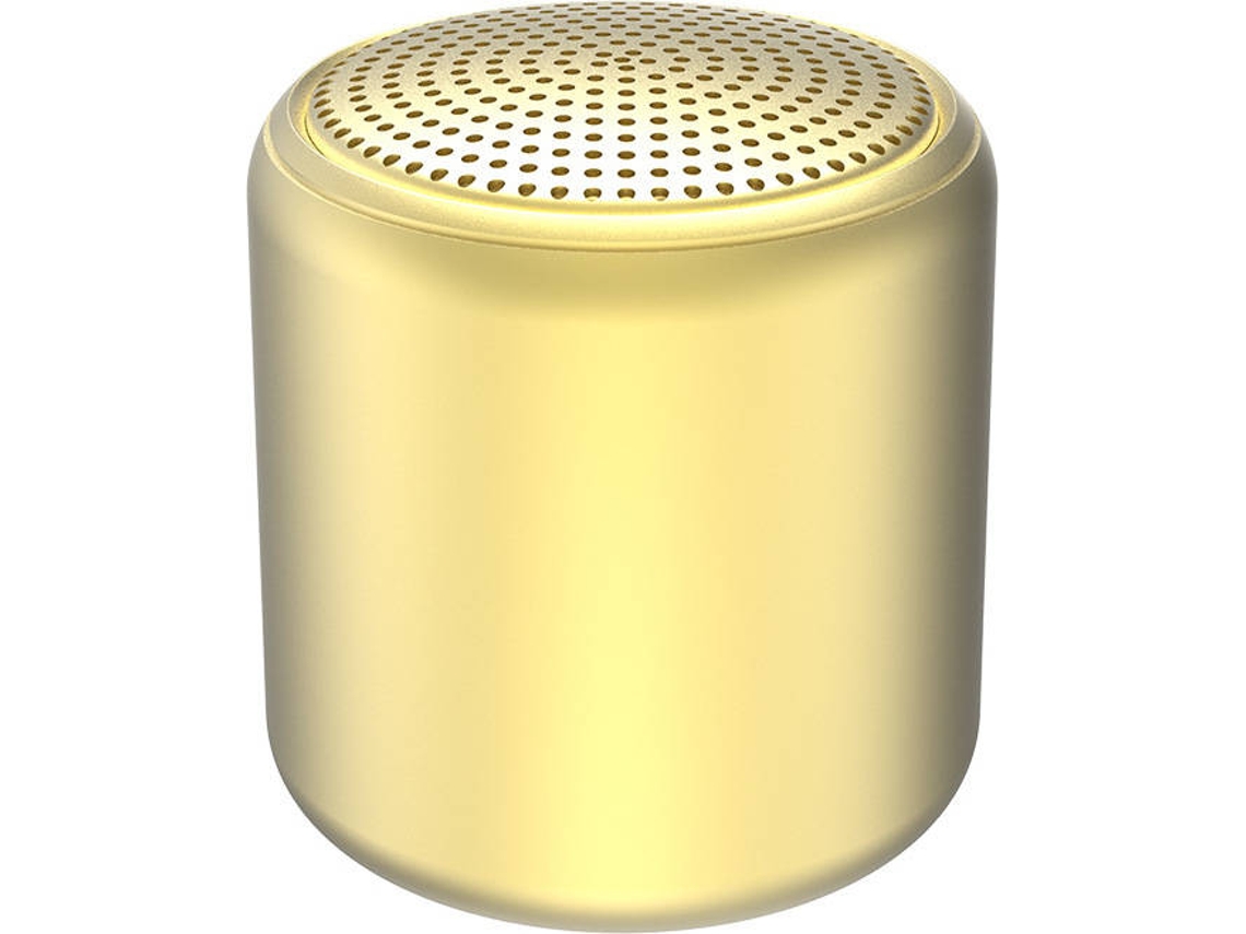 Coluna YESFIT Bluetooth Pequeno Redondo (JS-D-217 - Amarelo)